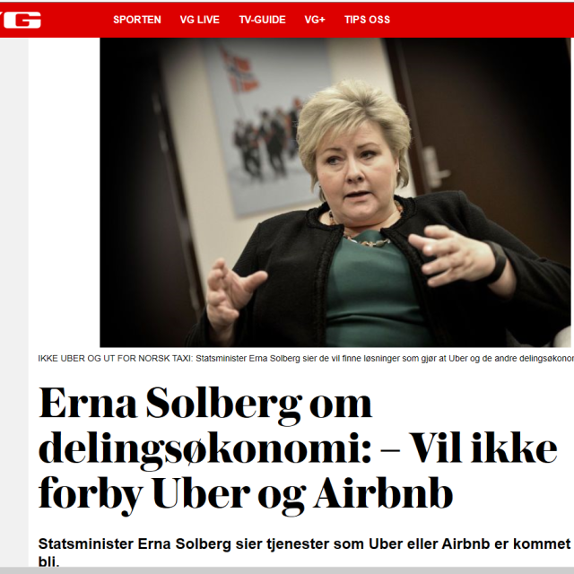 Statsminister Erna Solberg, Foto